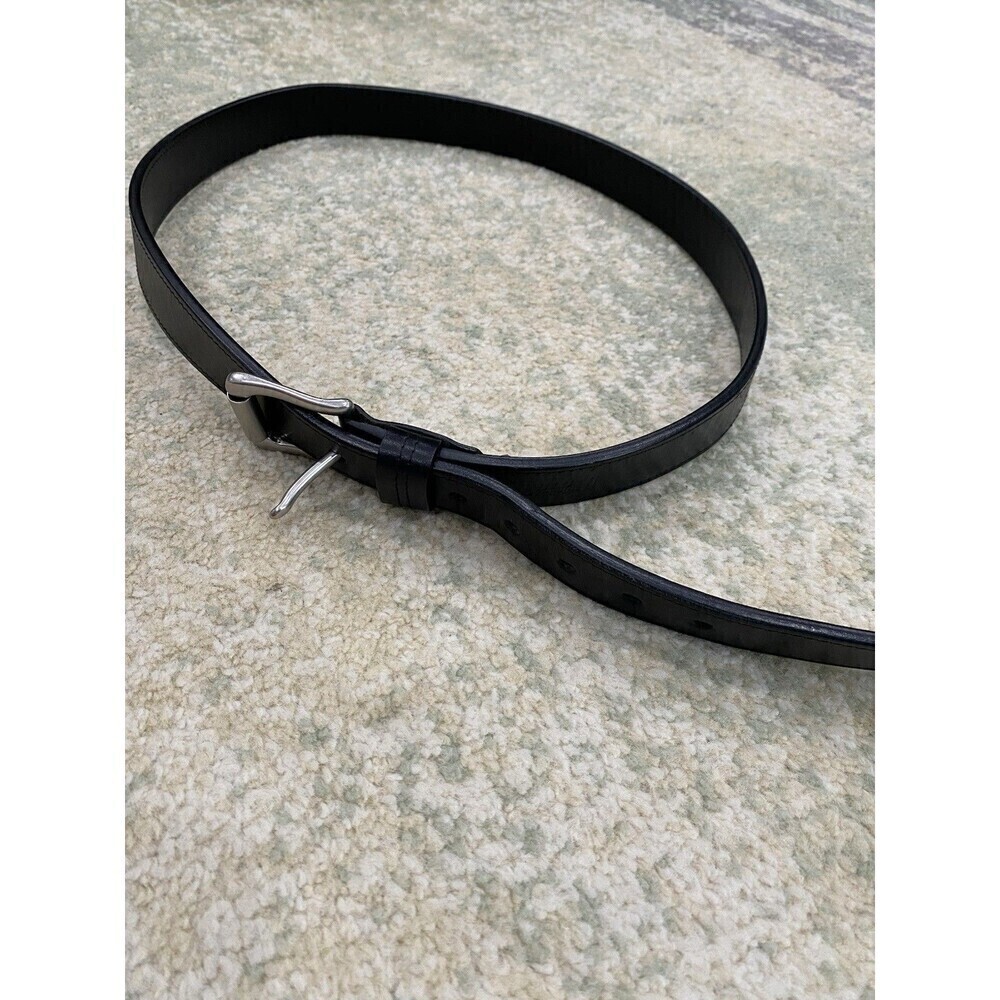 Duluth Trading Company Mens Black Leather Belt Size 46 - Casual Professional